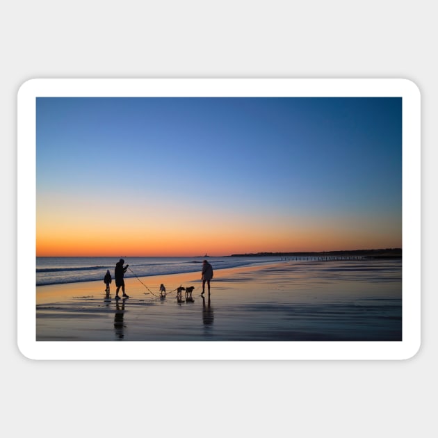 Waiting on the beach for sunrise Sticker by Violaman